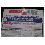 MaxXAir II Rain Cover for RV Roof Vents -Black