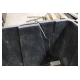 Plastic Bin on Moving Dolly