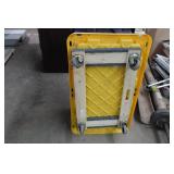 Plastic Bin on Moving Dolly