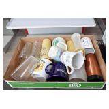 Kenmore Mini Fridge, Sunbeam Microwave, Mugs and Glasses