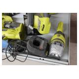 Assorted Ryobi Cordless Tools with Multiple Chargers