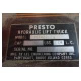 Presto PSTA27127 Hydraulic Lift Truck