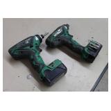 Assorted Hitachi Cordless Tools with Multiple Batteries and Chargers
