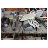 Work Bench with Contents - Files, Power Tools, Ridgid Wrenches