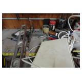 Work Bench with Contents - Files, Power Tools, Ridgid Wrenches