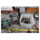 Work Bench with Contents - Files, Power Tools, Ridgid Wrenches