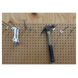 Contents of Pegboard - Bits, Wrenches, Saws, Drivers