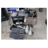 Assorted Computer Components - Printer, Keyboards, Speakers, Cords