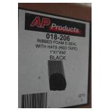Ribbed Foam D-Seal with Hats Weather Stripping