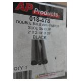 Double Bulb with Wiper Slide On Clip Weather Stripping