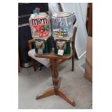 Candy Machines on Wood Stand