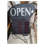 Digital Open Sign - 23" Tall