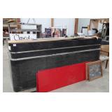 Wood Bar with Contents