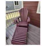 Adirondack Chair with Ottoman Set