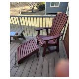 Adirondack Chair with Ottoman Set