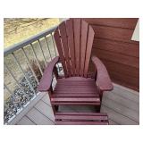 Adirondack Chair with Ottoman Set