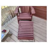Adirondack Chair with Ottoman Set