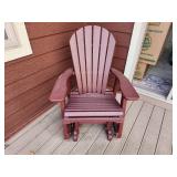 Adirondack Outdoor Glider Chair