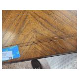 Vintage Hexagonal Wooden End Table