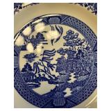 Vintage Willow Pattern China Set