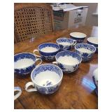 Vintage Willow Pattern China Set