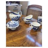 Vintage Willow Pattern China Set