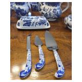 Vintage Willow Pattern China Set