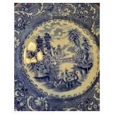 Vintage Willow Pattern China Set