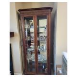 Vintage Glass Display Cabinet - - Contents Not Included