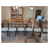 Vintage Wooden Dining Set Table & Chairs