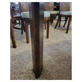 Vintage Wooden Dining Set Table & Chairs