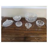 Stunning Crystal Bowl and Dish Set