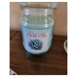 Glass Candle Holders & Scented Candle Set