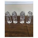 Set of 4 Crystal Candle Holders
