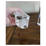 Set of 4 Crystal Candle Holders
