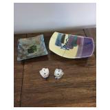 Artistic Decorative Plates & Birds Set