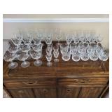 Vintage Crystal Glassware Set