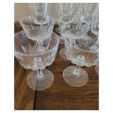 Vintage Crystal Glassware Set