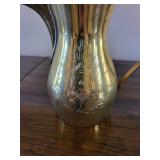 Engraved Brass Coffee Pot