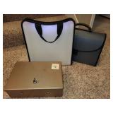 Lockbox & Expandable File Organizer Set