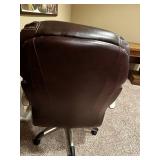 Brown Leather Executive Office Chair