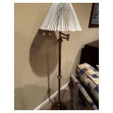 Brass Swing Arm Floor Lamp
