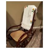 Vintage Cane Rocking Chair