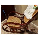 Vintage Cane Rocking Chair