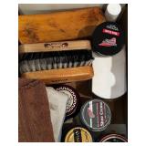 Shoe Care Kit with Creams & Brushes