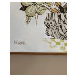 Lee Reynolds Floral Basket Painting