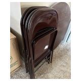 Meco Folding Chairs & Round Table