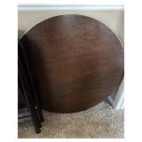 Meco Folding Chairs & Round Table