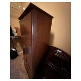 Classic Wooden Armoire with Storage