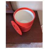 Heller Orange Ice Bucket Gino Colombini